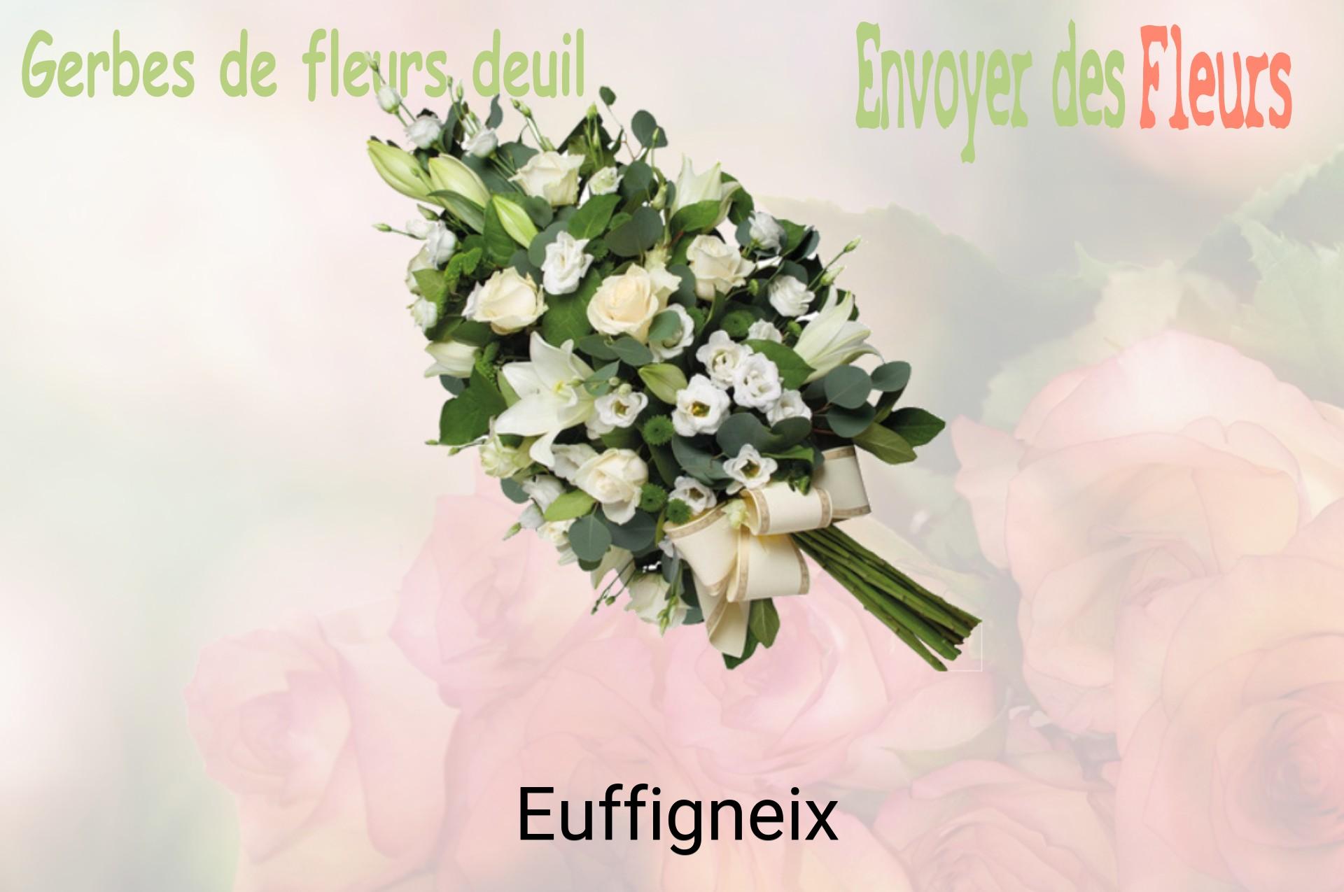 Gerbe de fleurs de deuil livrée à Euffigneix